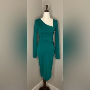 ASOS -City Goddess London- Emerald Green Bodycon Dress US Size 4
